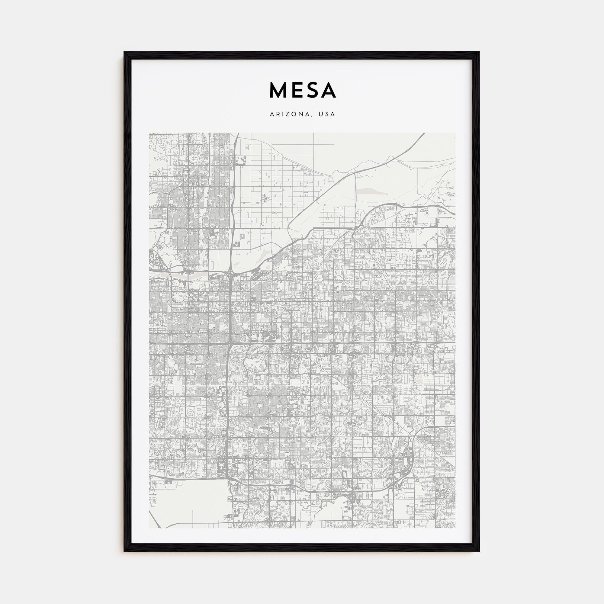 Mesa Map Portrait Poster