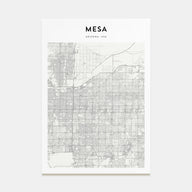 Mesa Map Portrait Poster