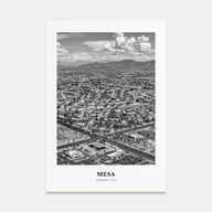 Mesa Portrait B&W Poster