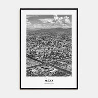 Mesa Portrait B&W Poster
