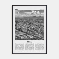Mesa Travel B&W Poster