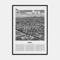 Mesa Travel B&W Poster