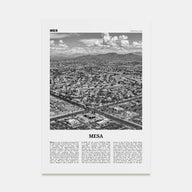 Mesa Travel B&W Poster