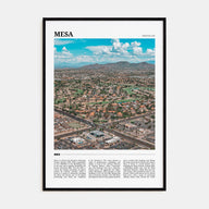 Mesa Travel Color Poster