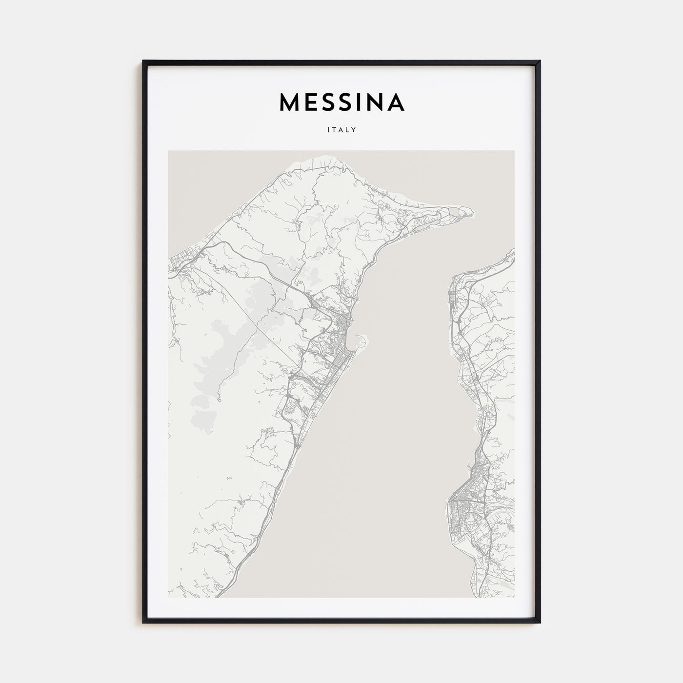 Messina Map Portrait Poster