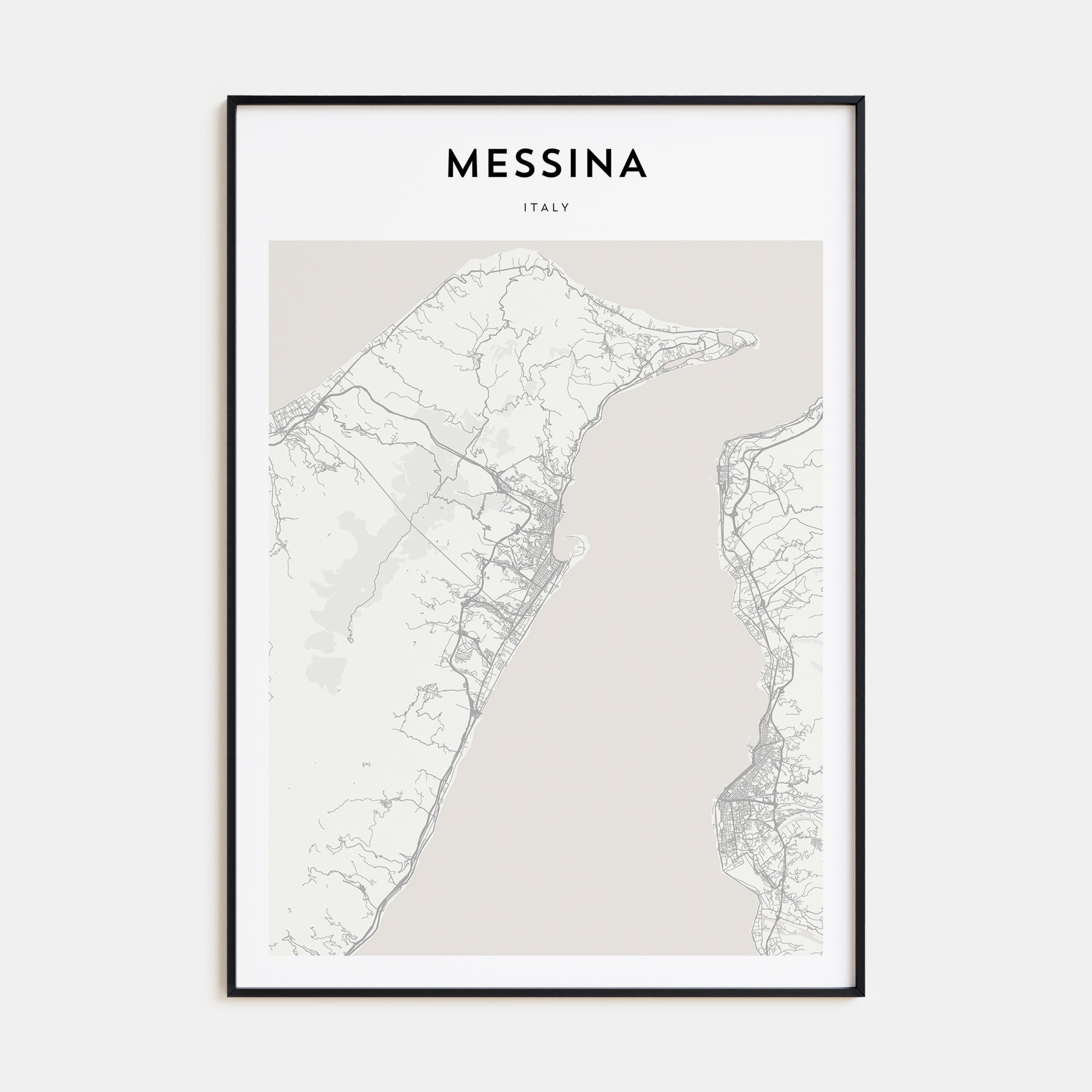 Messina Map Portrait Poster
