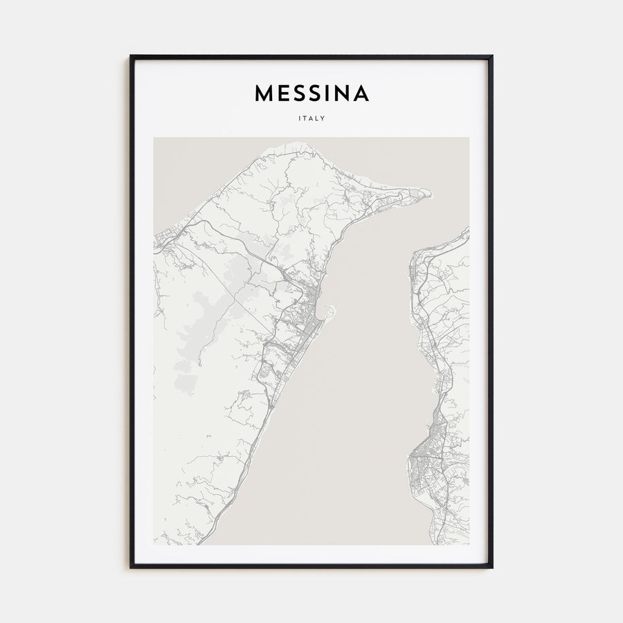 Messina Map Portrait Poster
