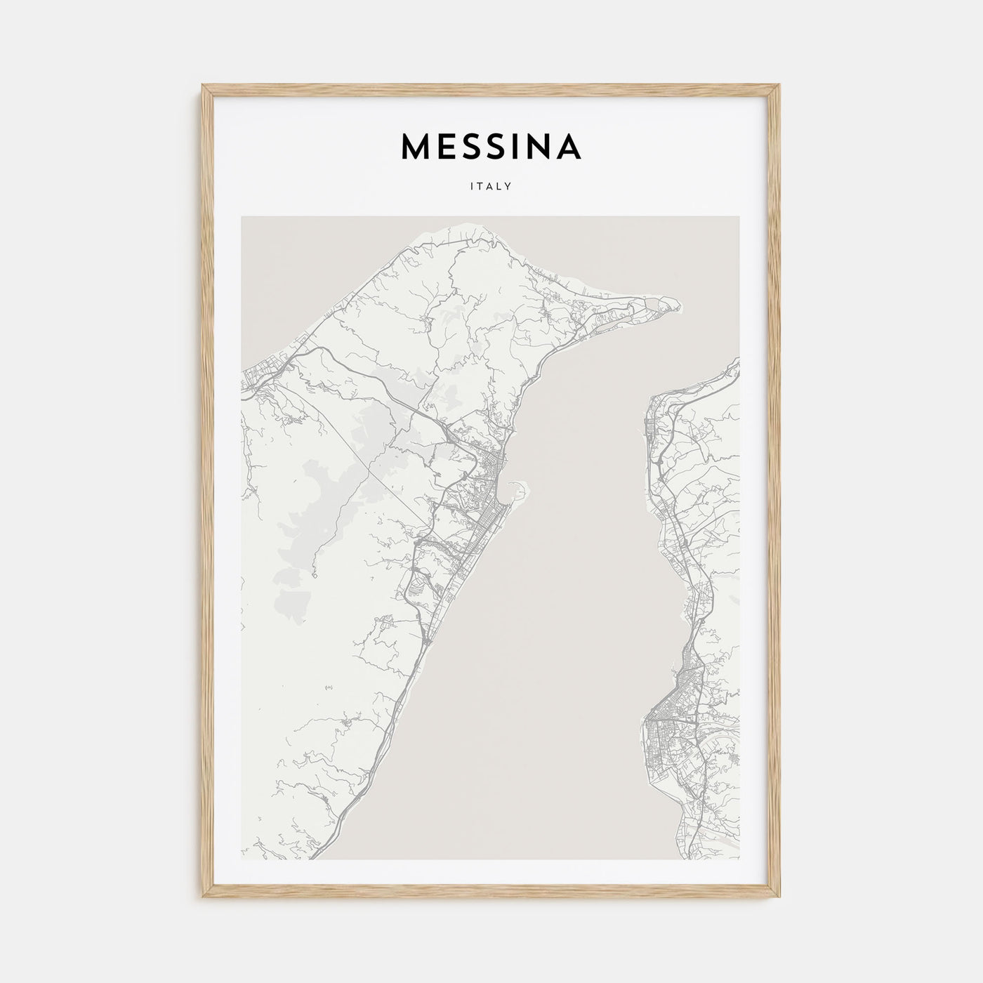 Messina Map Portrait Poster