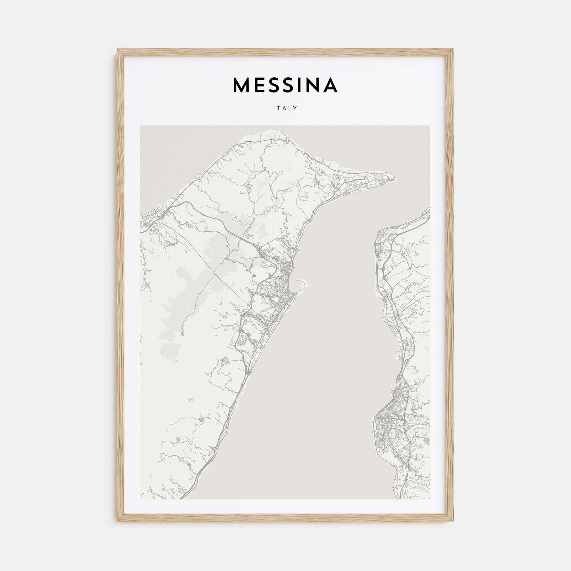 Messina Map Portrait Poster