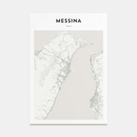Messina Map Portrait Poster