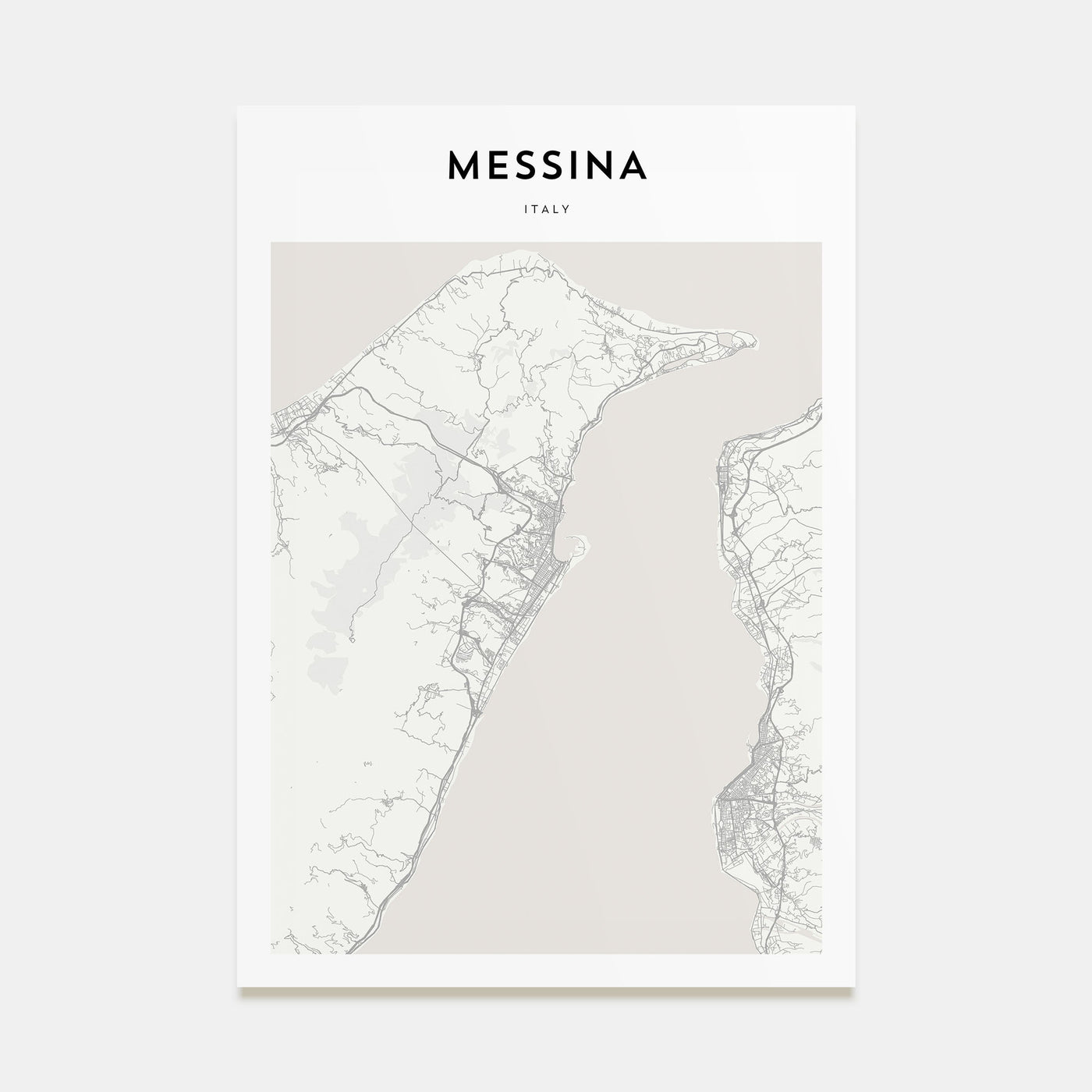 Messina Map Portrait Poster