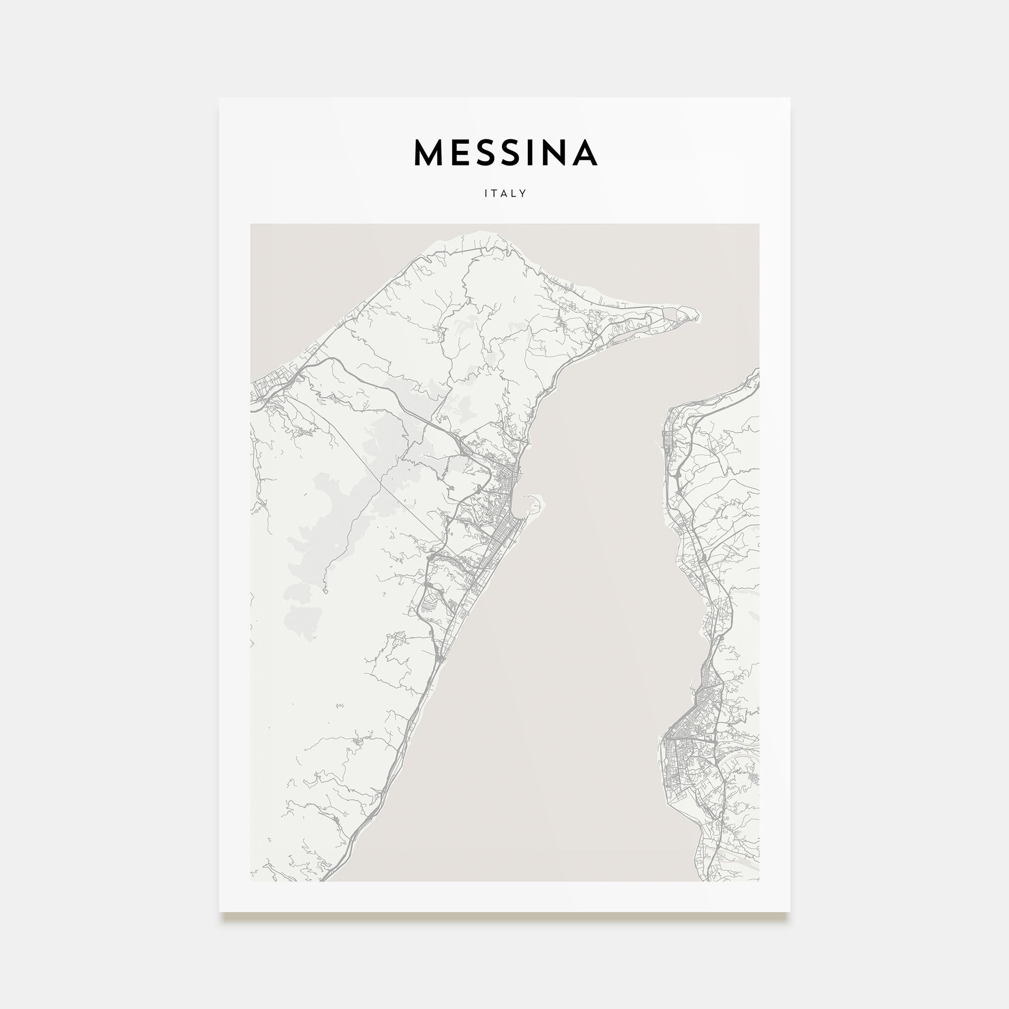 Messina Map Portrait Poster
