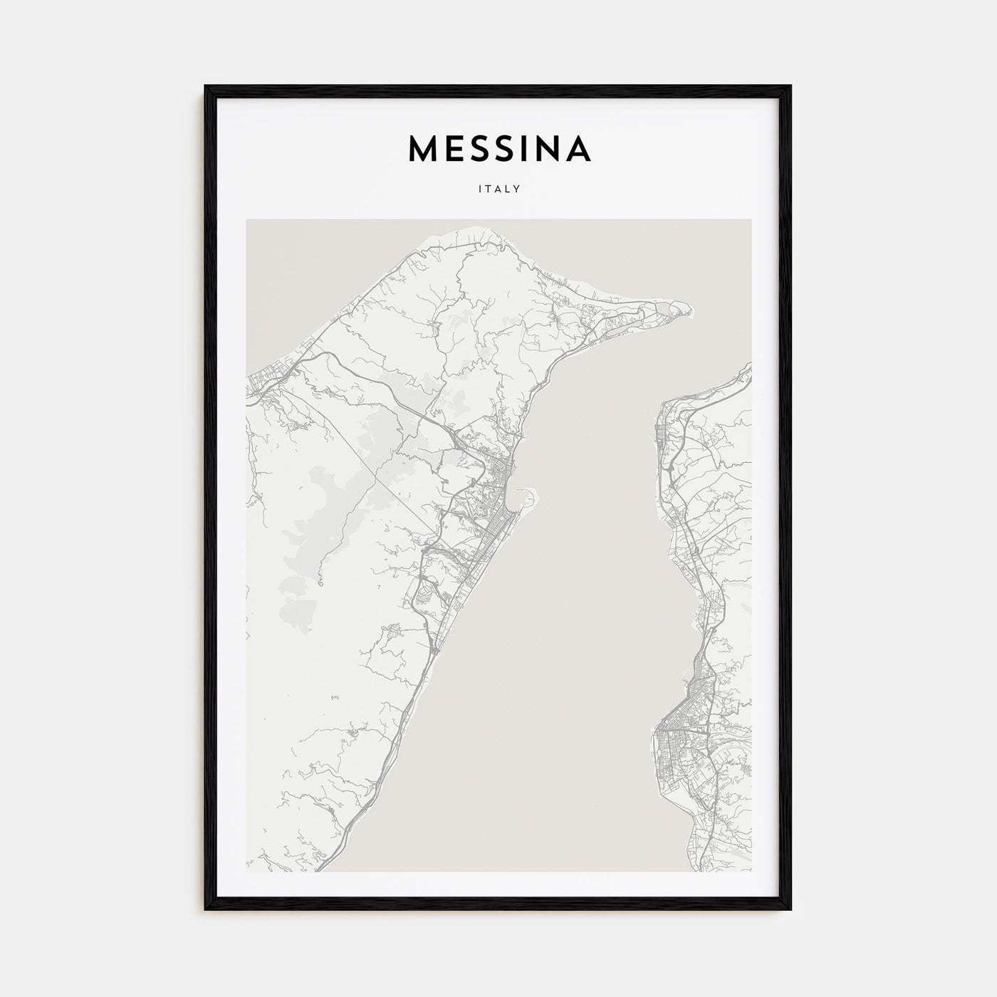 Messina Map Portrait Poster