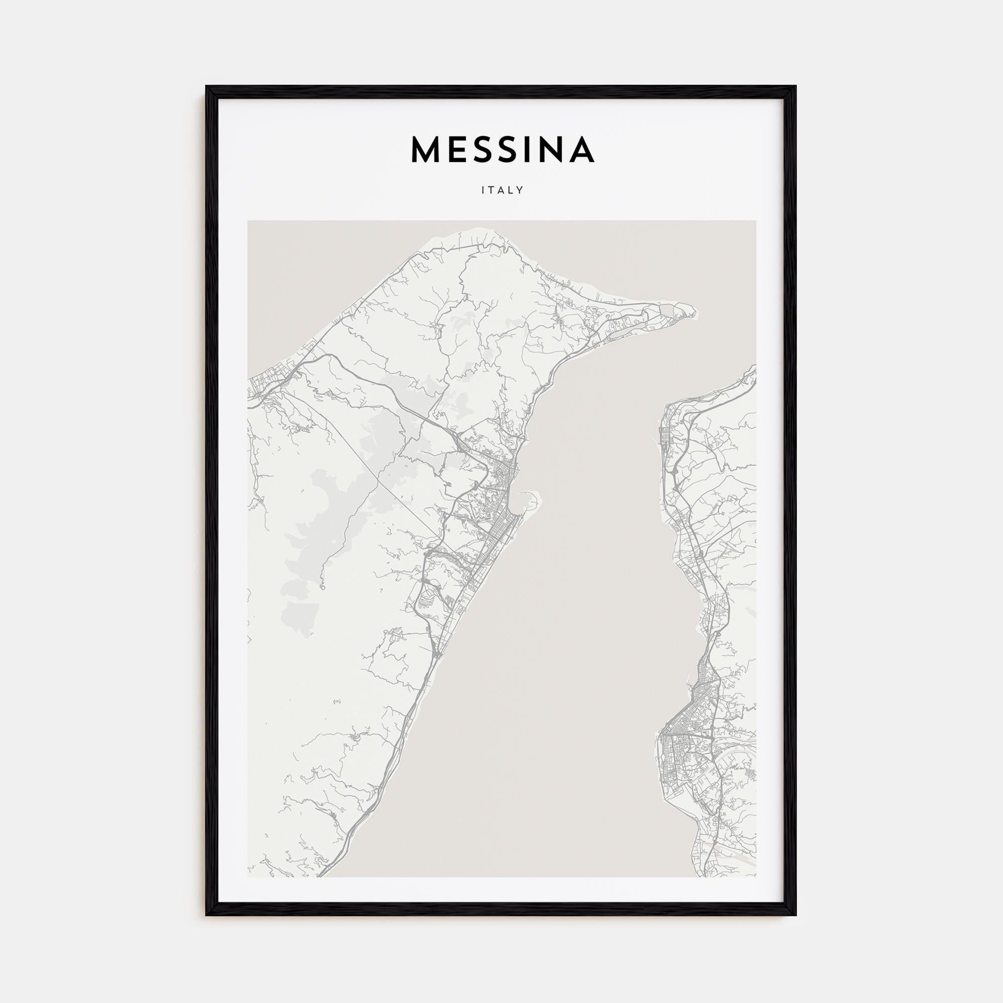 Messina Map Portrait Poster