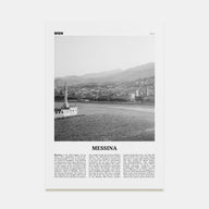 Messina Travel B&W Poster
