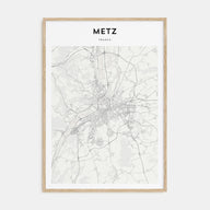 Metz Map Portrait Poster
