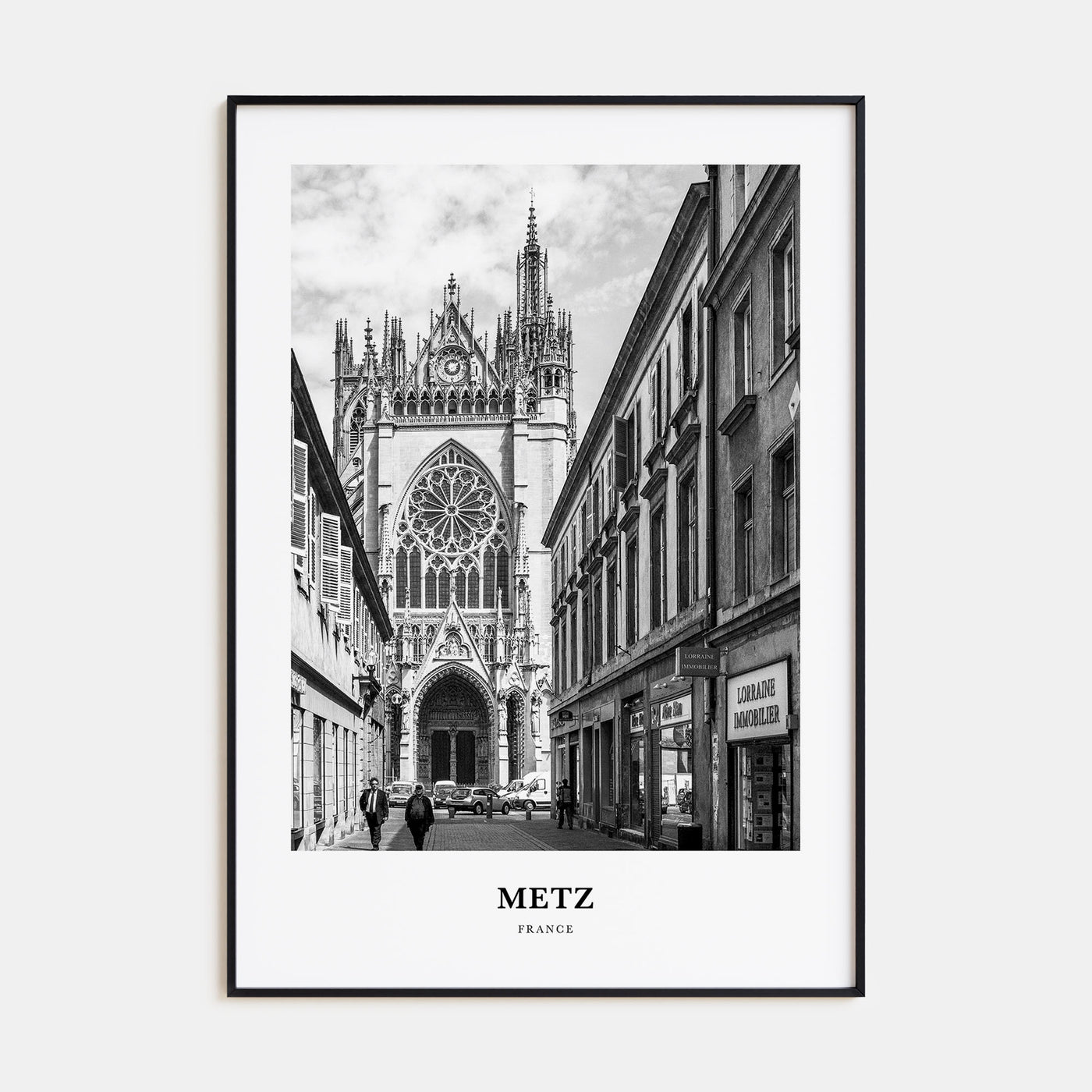 Metz Portrait B&W Poster