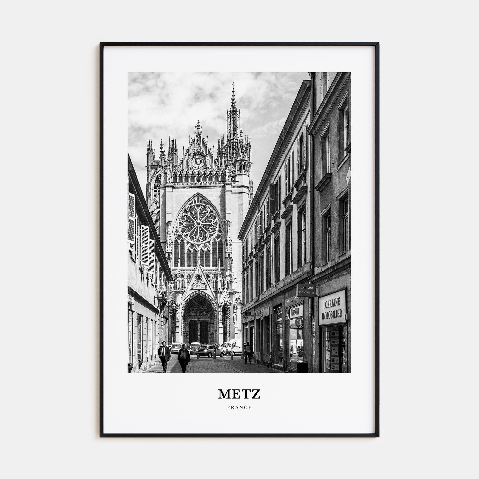 Metz Portrait B&W Poster