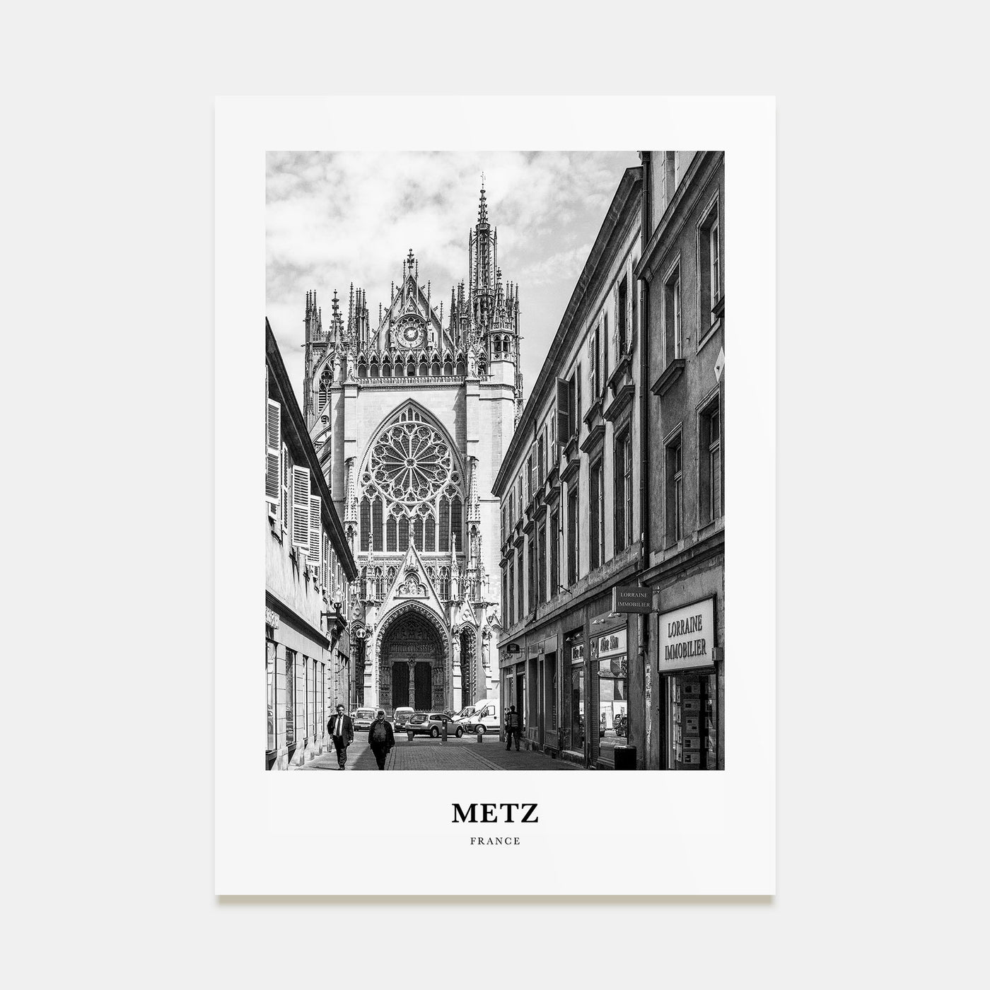 Metz Portrait B&W Poster