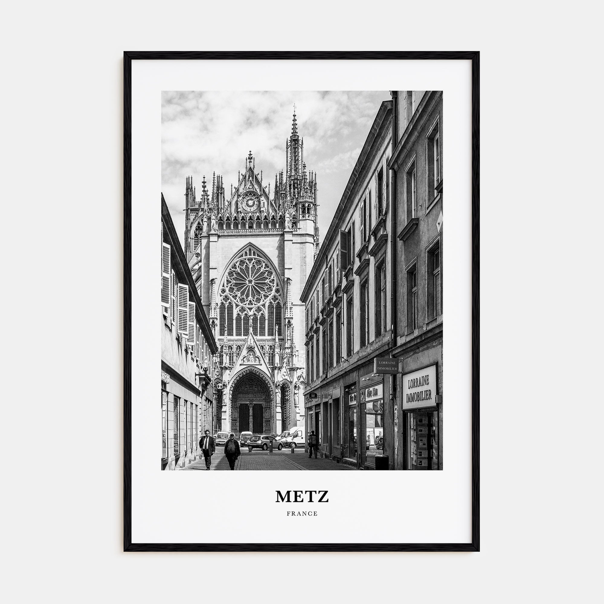 Metz Portrait B&W Poster