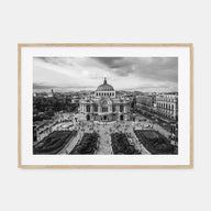 Mexico City Landscape B&W Poster