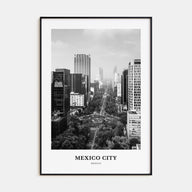 Mexico City Portrait B&W No 1 Poster