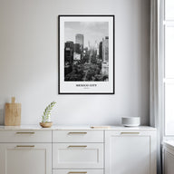 Mexico City Portrait B&W No 1 Poster