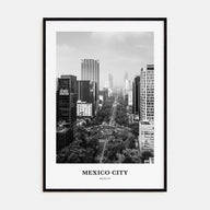 Mexico City Portrait B&W No 1 Poster
