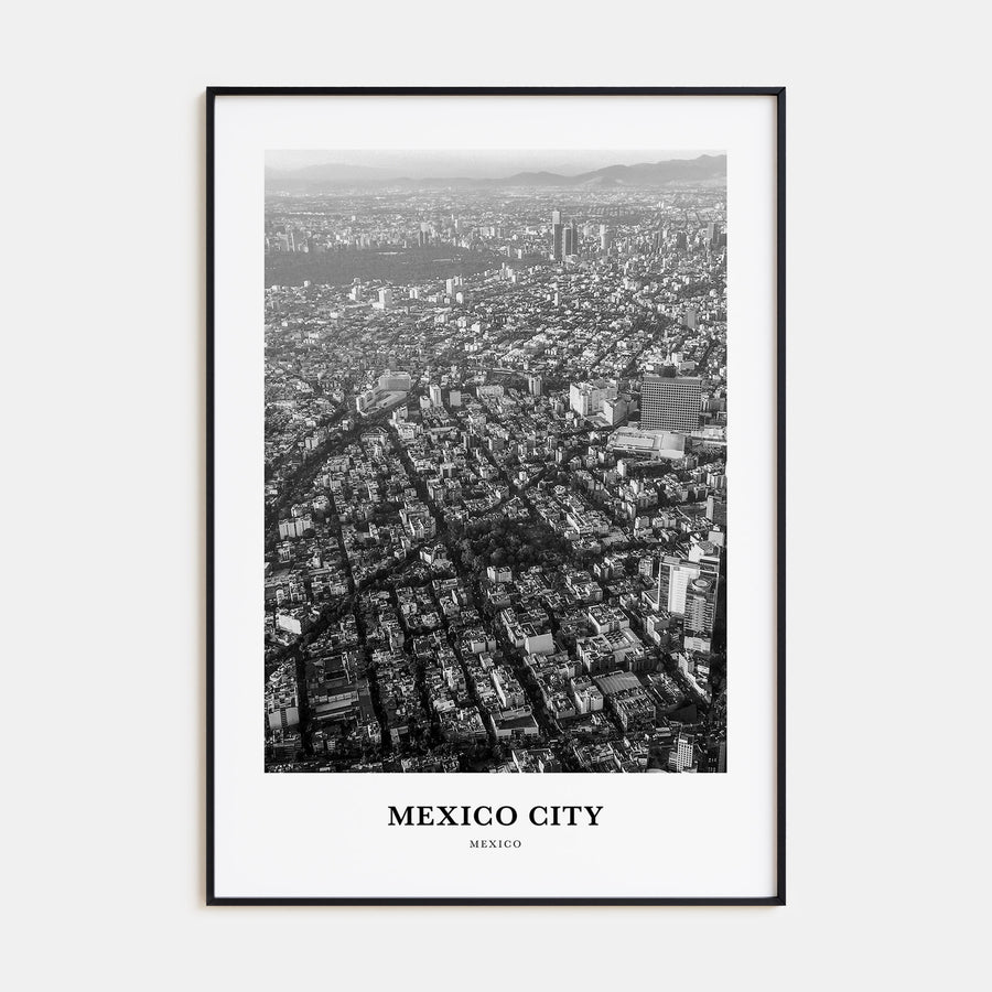 Mexico City Portrait B&W No 2 Poster