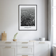 Mexico City Portrait B&W No 2 Poster