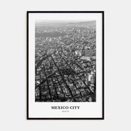 Mexico City Portrait B&W No 2 Poster