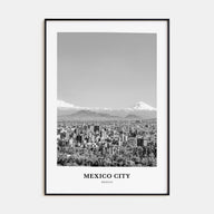 Mexico City Portrait B&W No 3 Poster