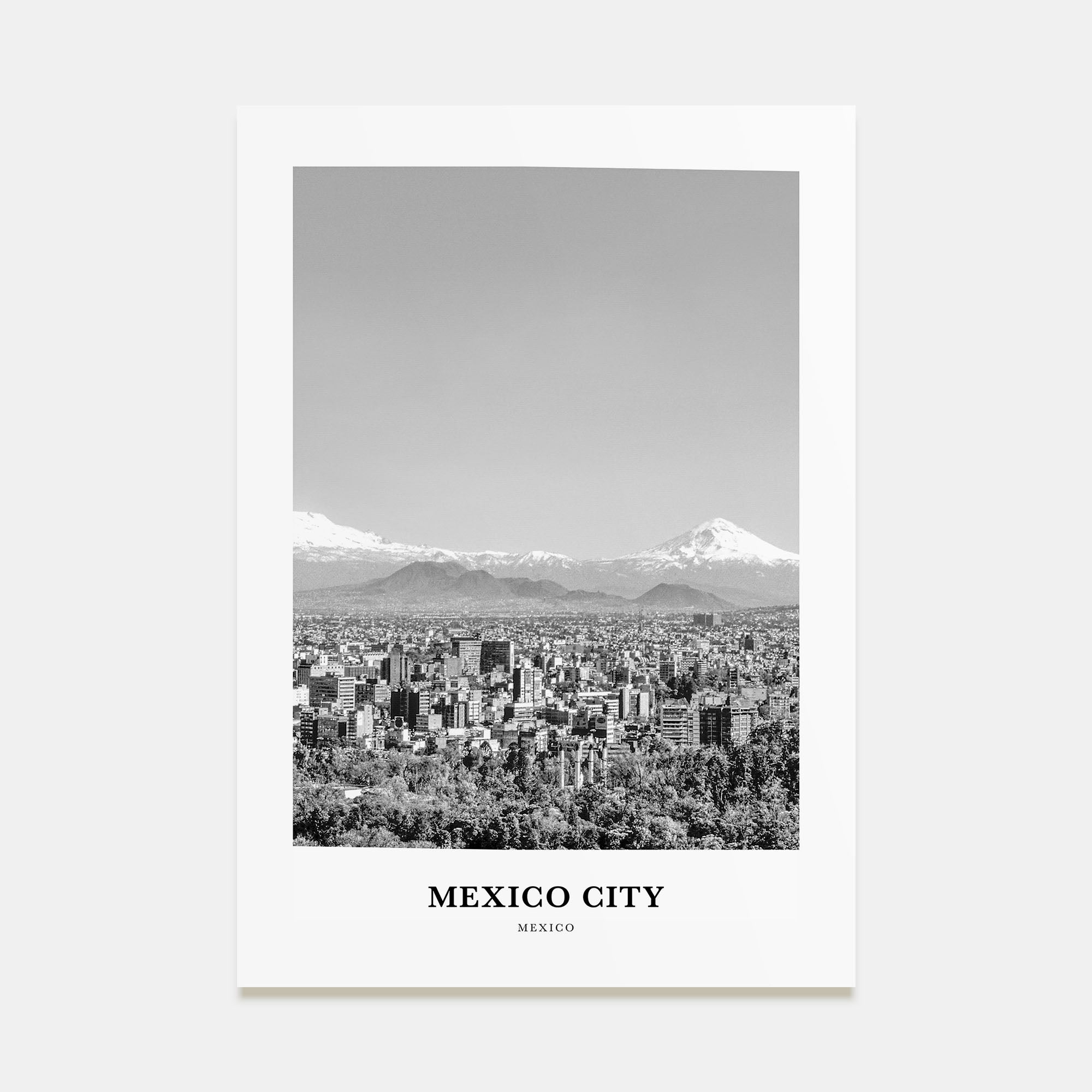 Mexico City Portrait B&W No 3 Poster