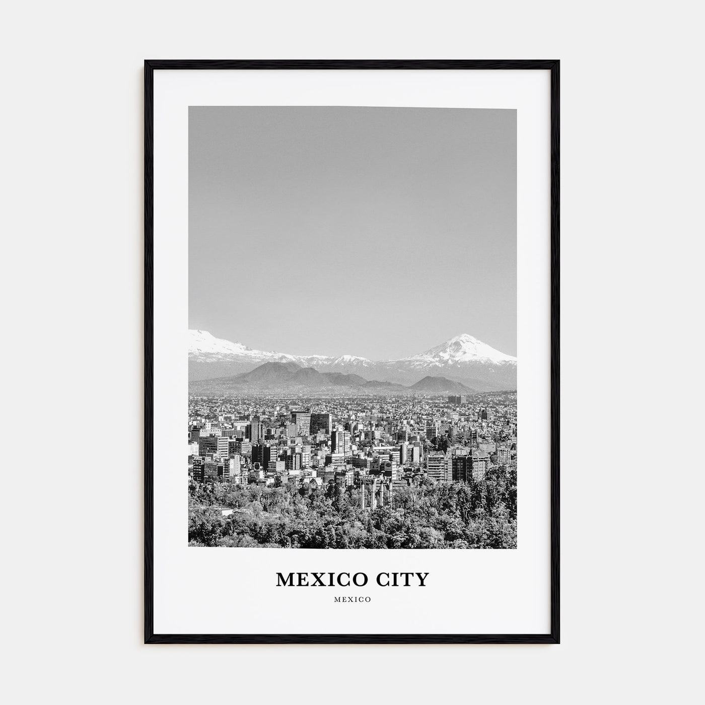 Mexico City Portrait B&W No 3 Poster