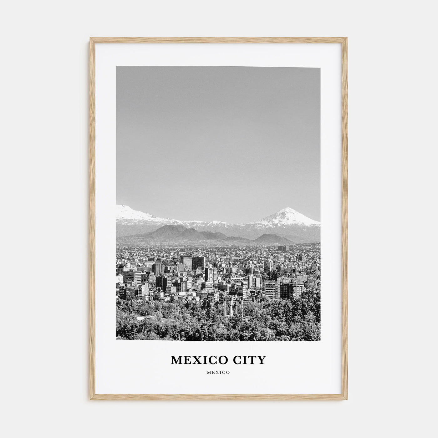Mexico City Portrait B&W No 3 Poster