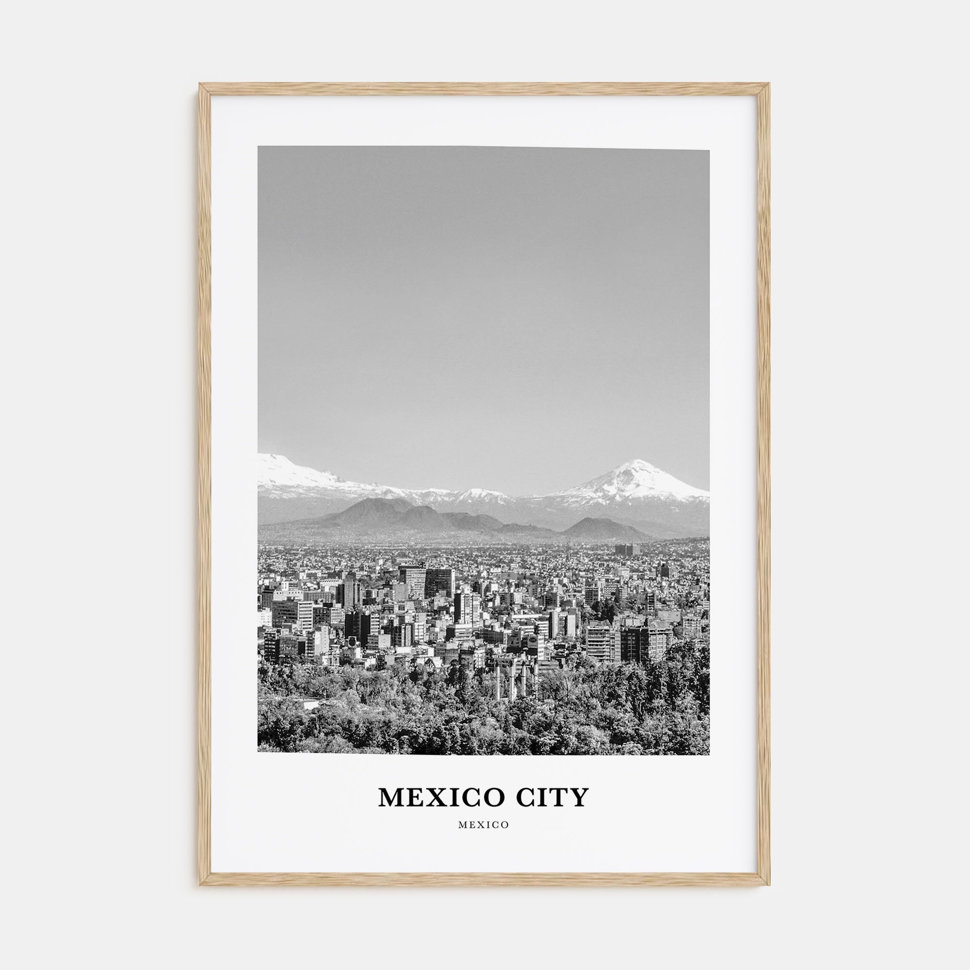 Mexico City Portrait B&W No 3 Poster