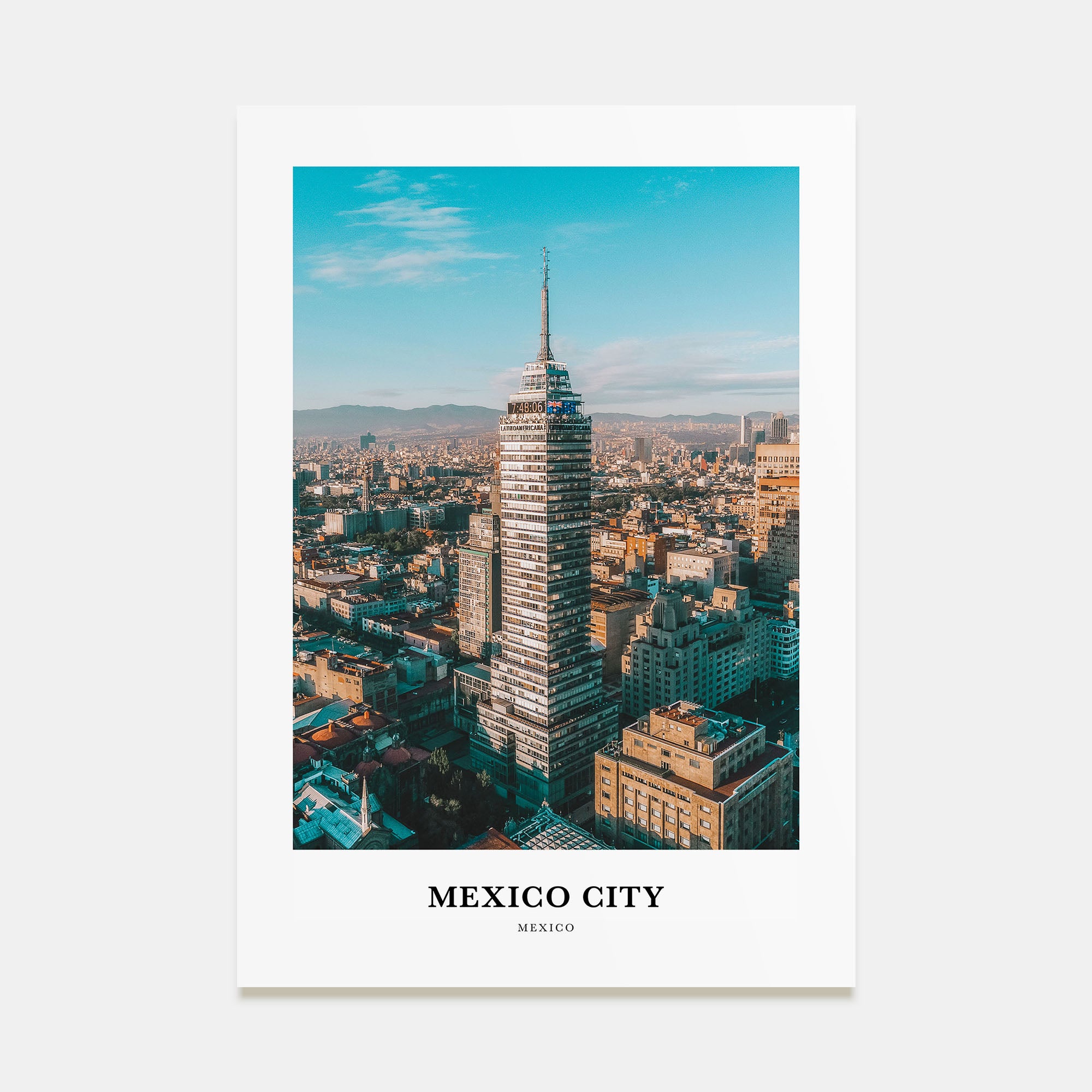 Mexico City Portrait Color No 1 Poster