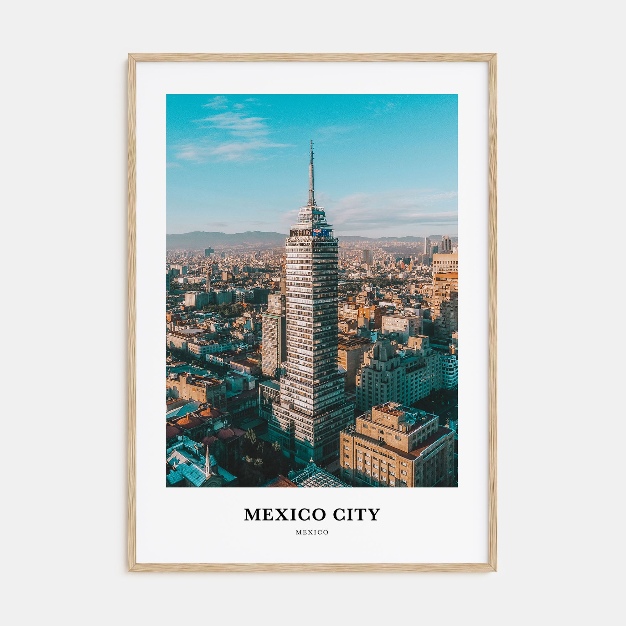 Mexico City Portrait Color No 1 Poster