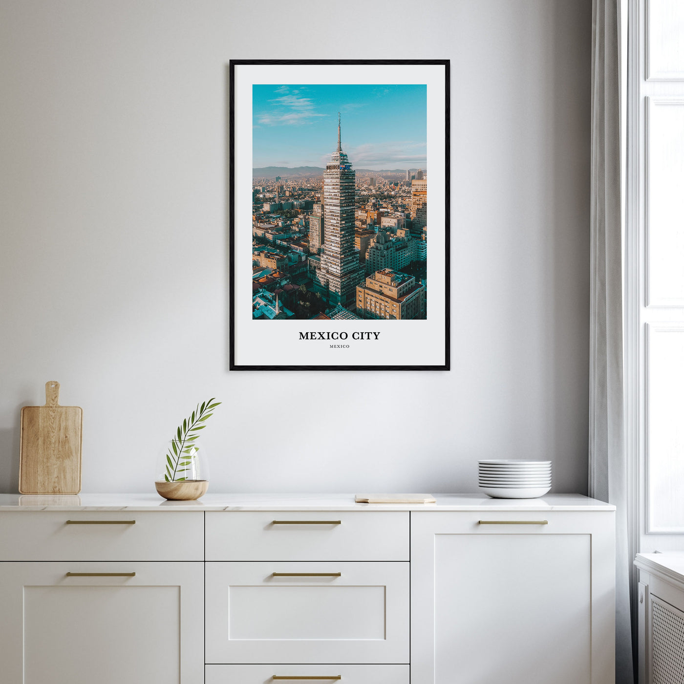 Mexico City Portrait Color No 1 Poster