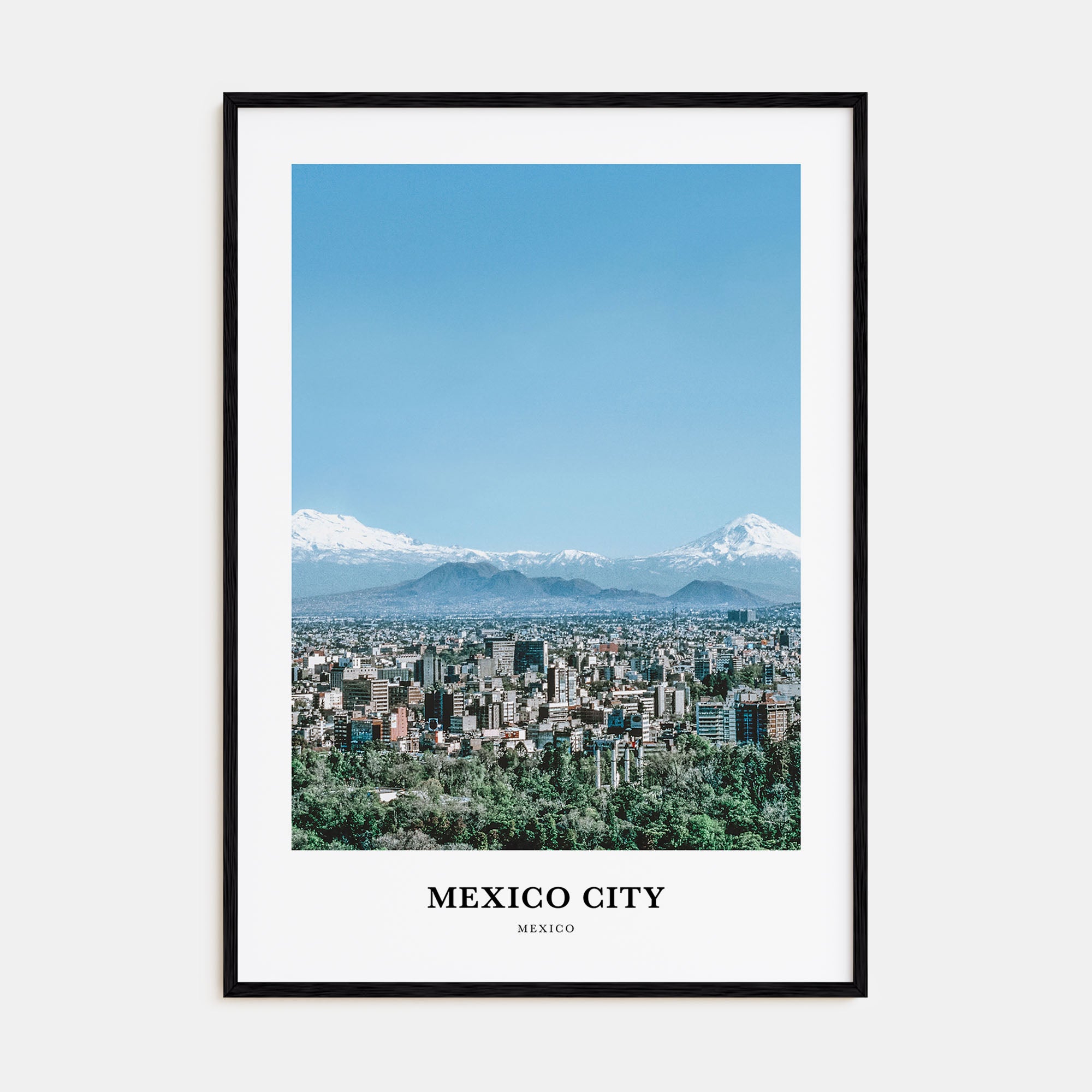 Mexico City Portrait Color No 2 Poster