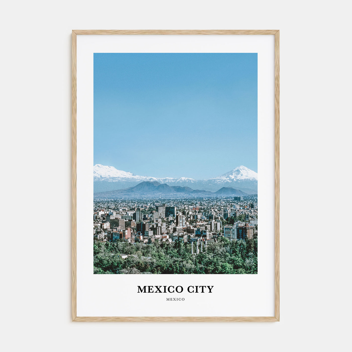 Mexico City Portrait Color No 2 Poster