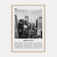 Mexico City Travel B&W No 1 Poster