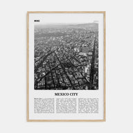 Mexico City Travel B&W No 3 Poster