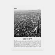 Mexico City Travel B&W No 3 Poster