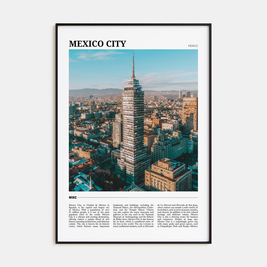 Mexico City Travel Color No 1 Poster