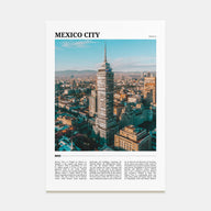 Mexico City Travel Color No 1 Poster