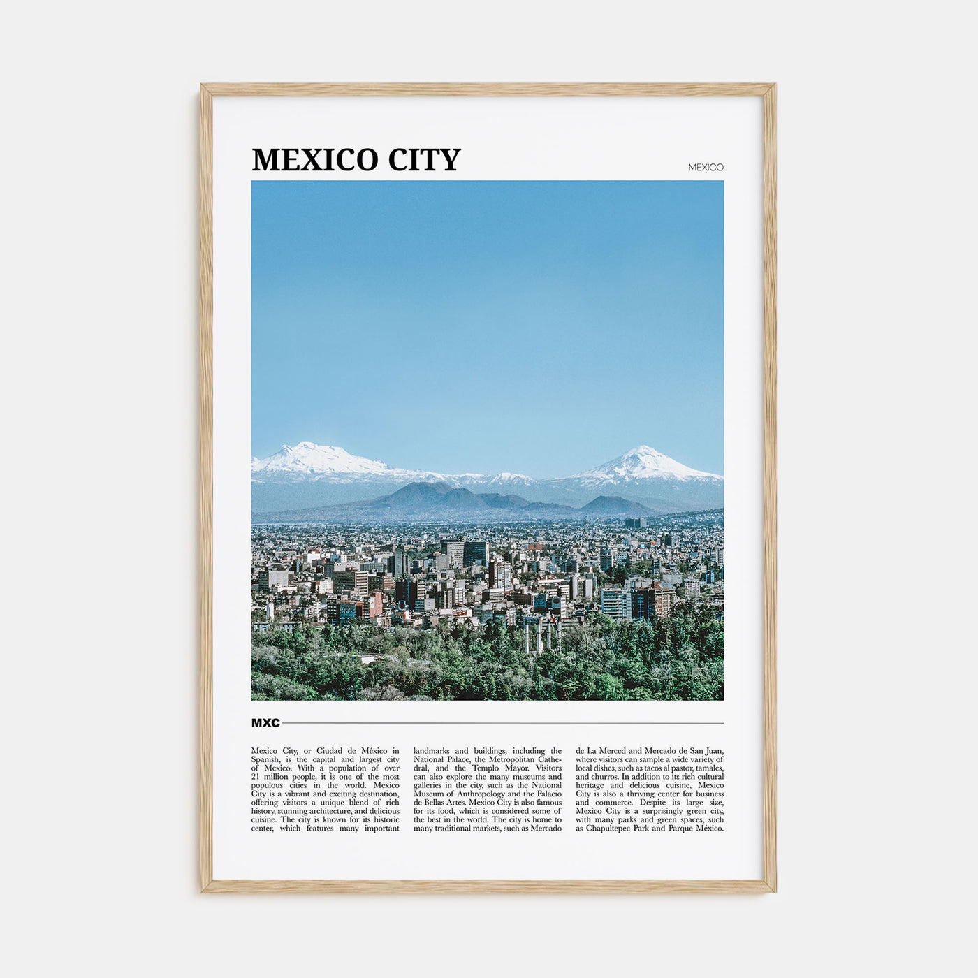 Mexico City Travel Color No 2 Poster