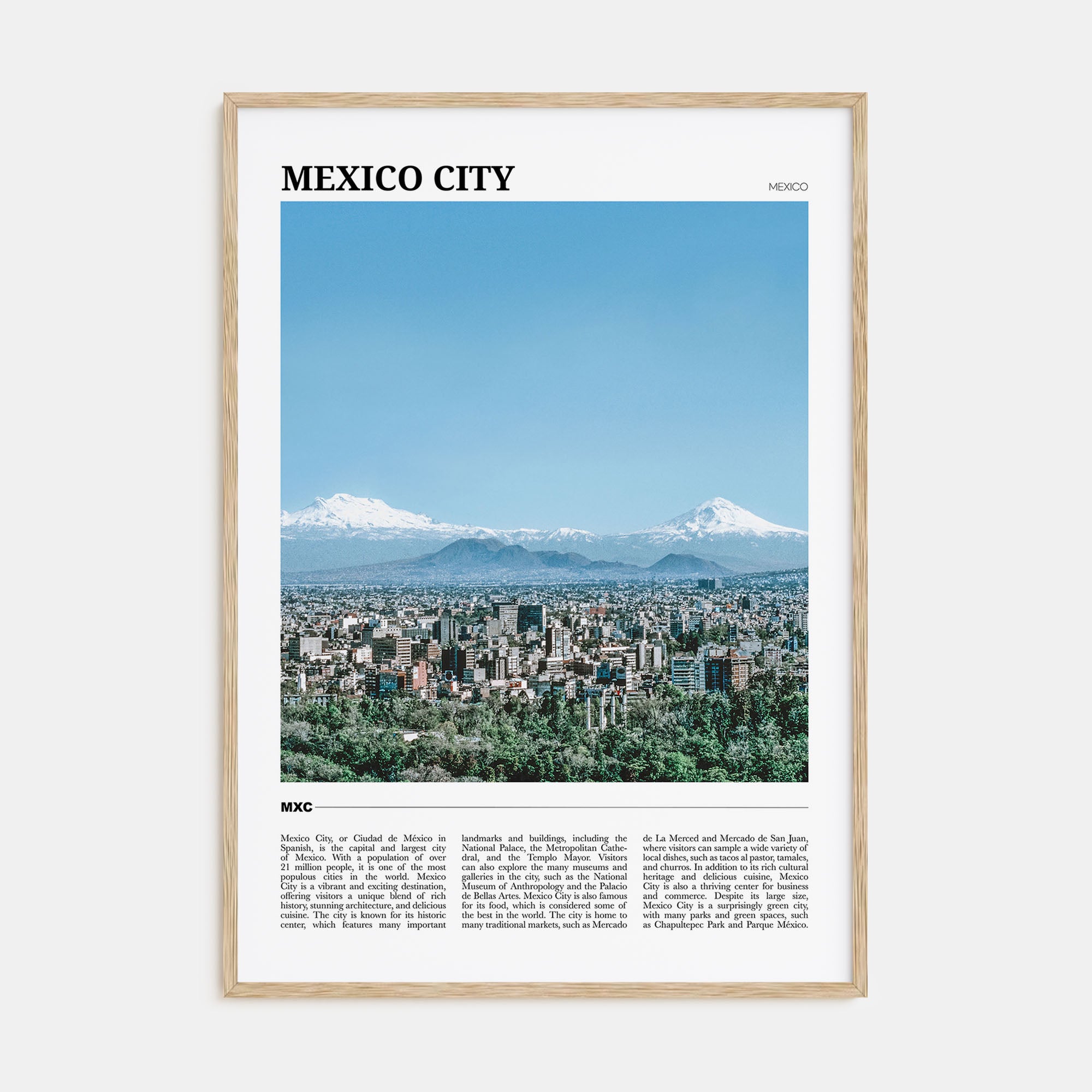 Mexico City Travel Color No 2 Poster