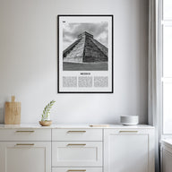 Mexico Travel B&W No 3 Poster
