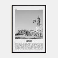 Mexico Travel B&W No 4 Poster